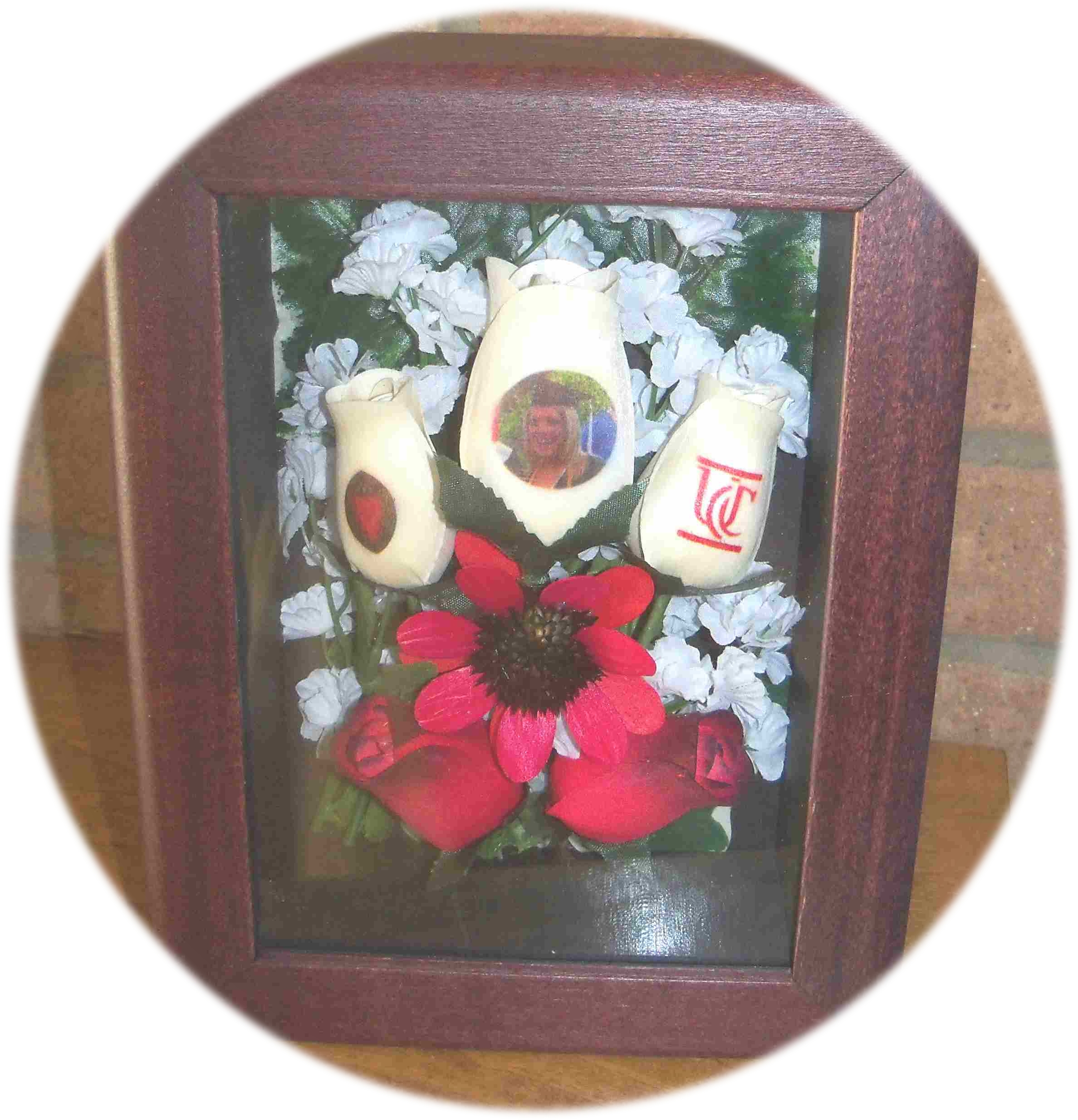 Personalized Wooden Rose Wood Shadow Boxes