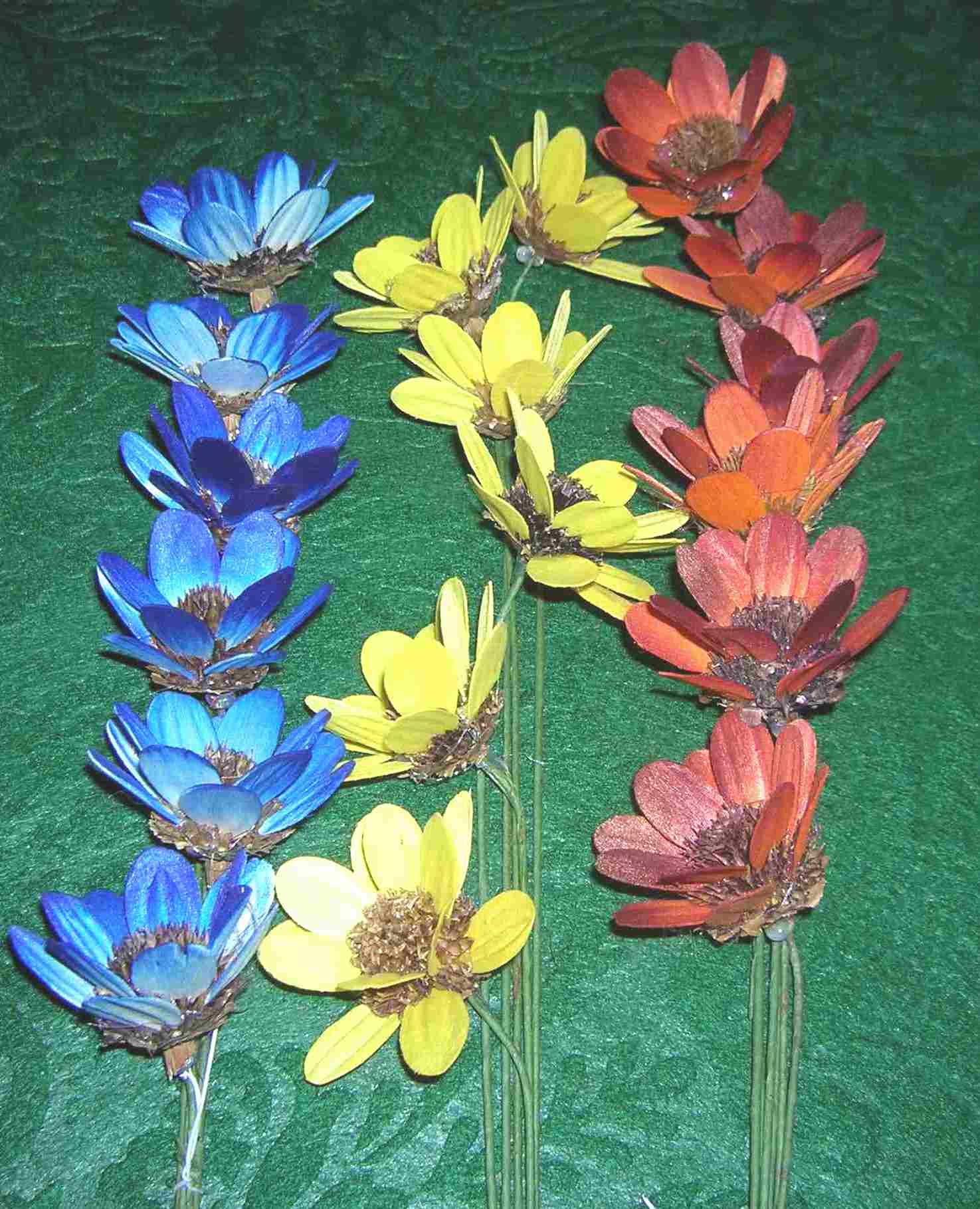 Wooden Daisies Wood Flowers Touched Forever Flowers